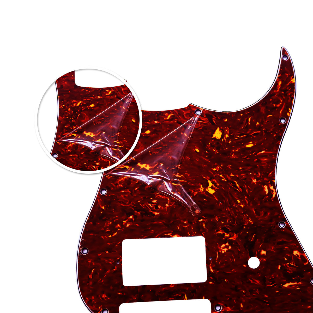 Pro 11 Holes Single Uncovered Humbucker and Pot Slot Guitar Pickguard