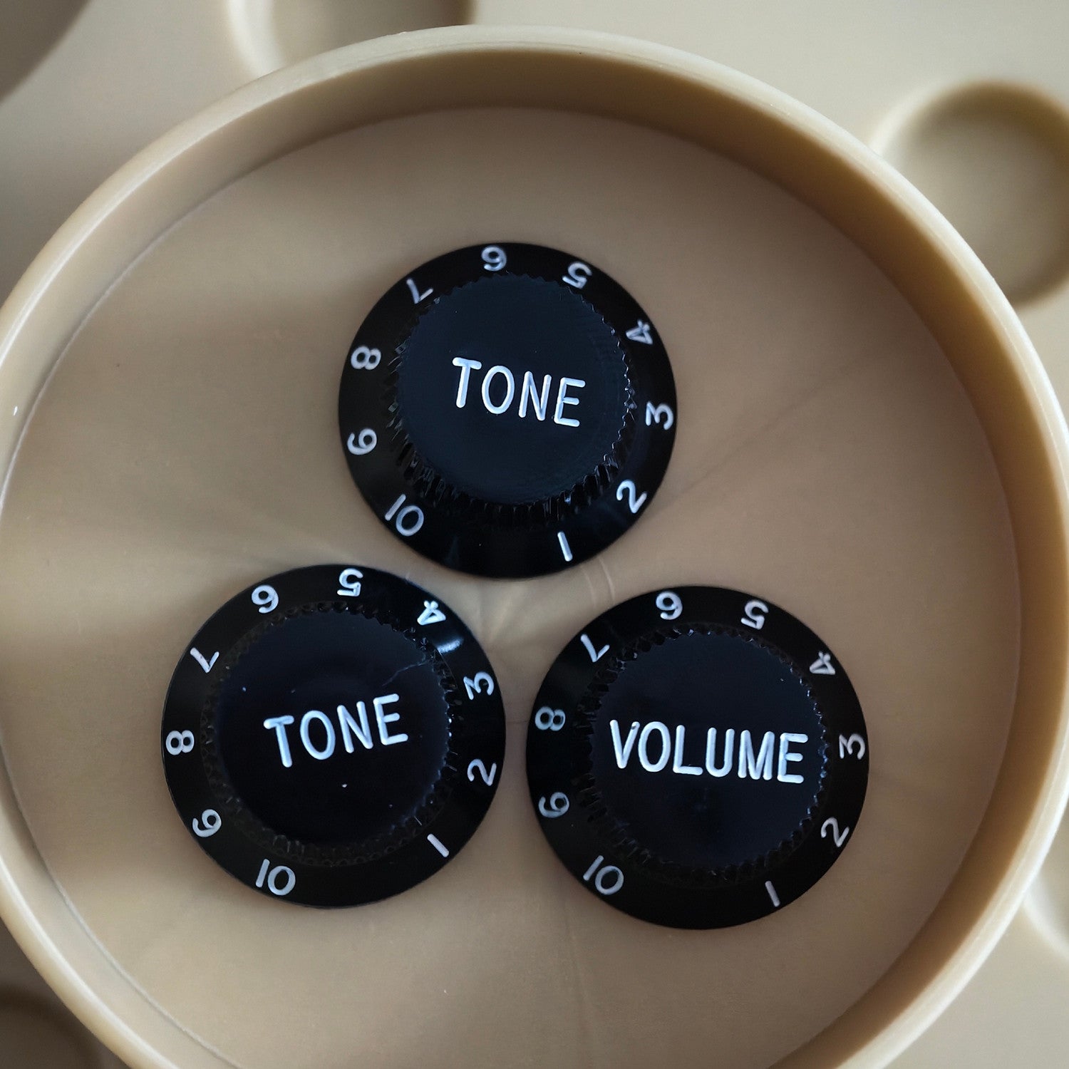 Pro Inch Size Fine 24 Splines Guitar Tone Volume Control Knobs