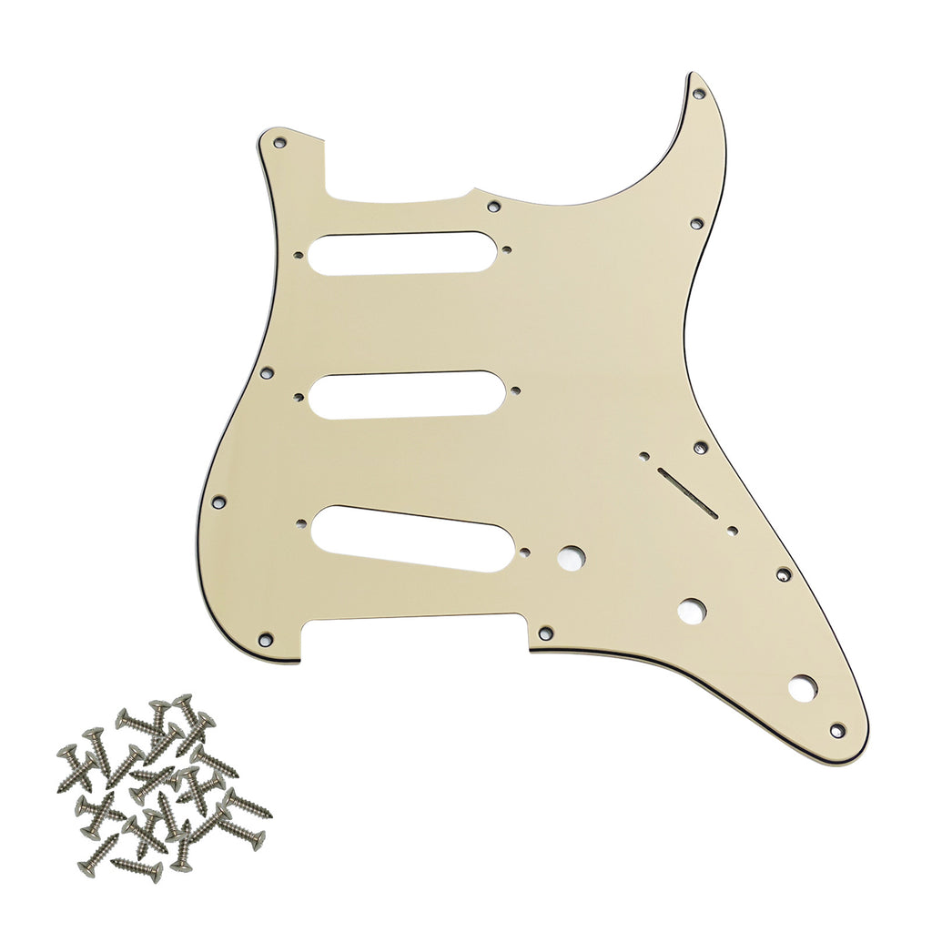 Pro SSS 11-Hole Strat Guitar Pickguard with Screws