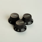Pro Inch Size Fine 24 Splines Guitar Tone Volume Control Knobs