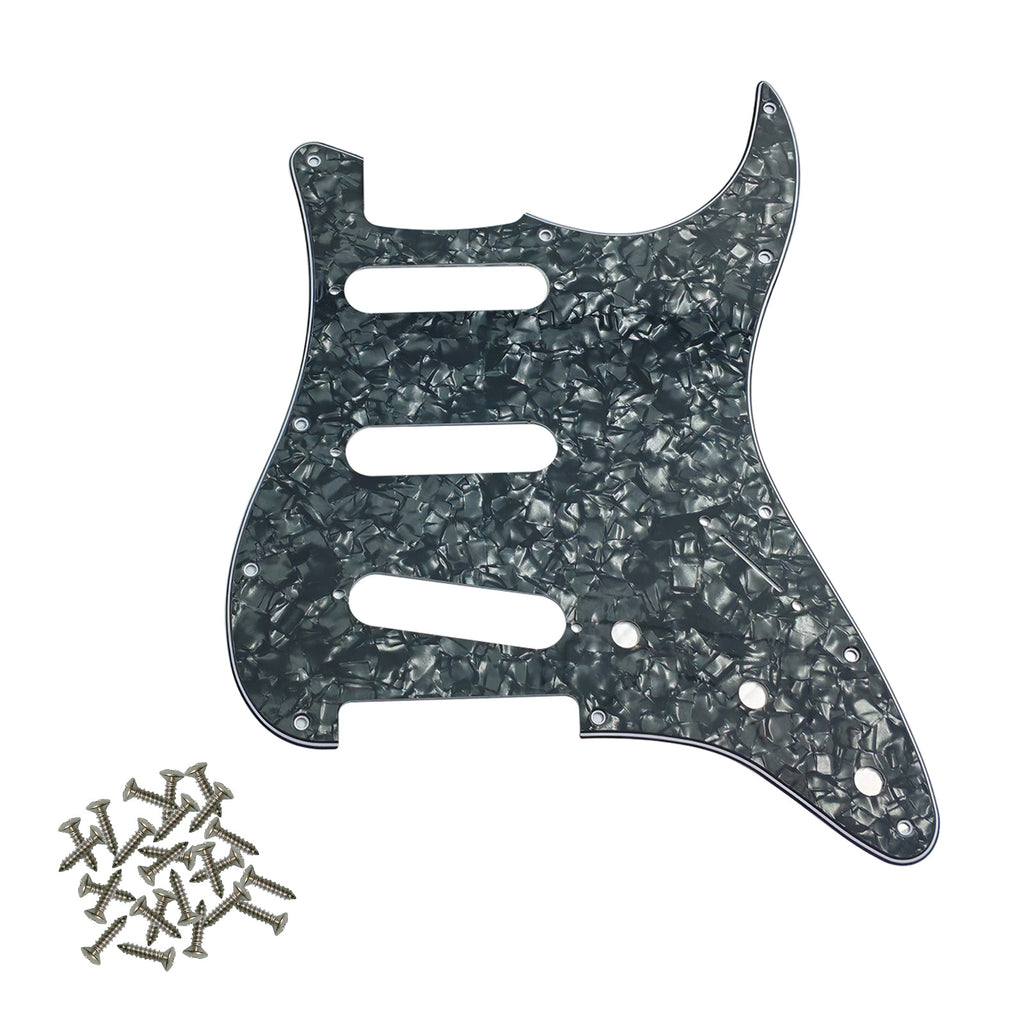 Pro SSS 11-Hole Strat Guitar Pickguard with Screws