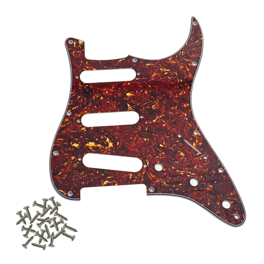 Pro SSS 11-Hole Strat Guitar Pickguard with Screws