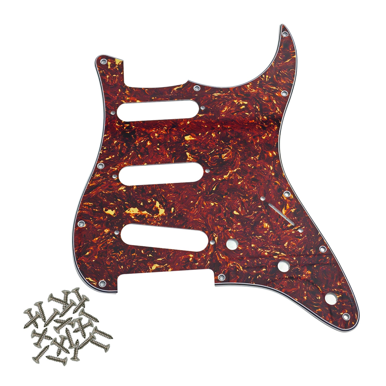Pro SSS 11-Hole Strat Guitar Pickguard with Screws