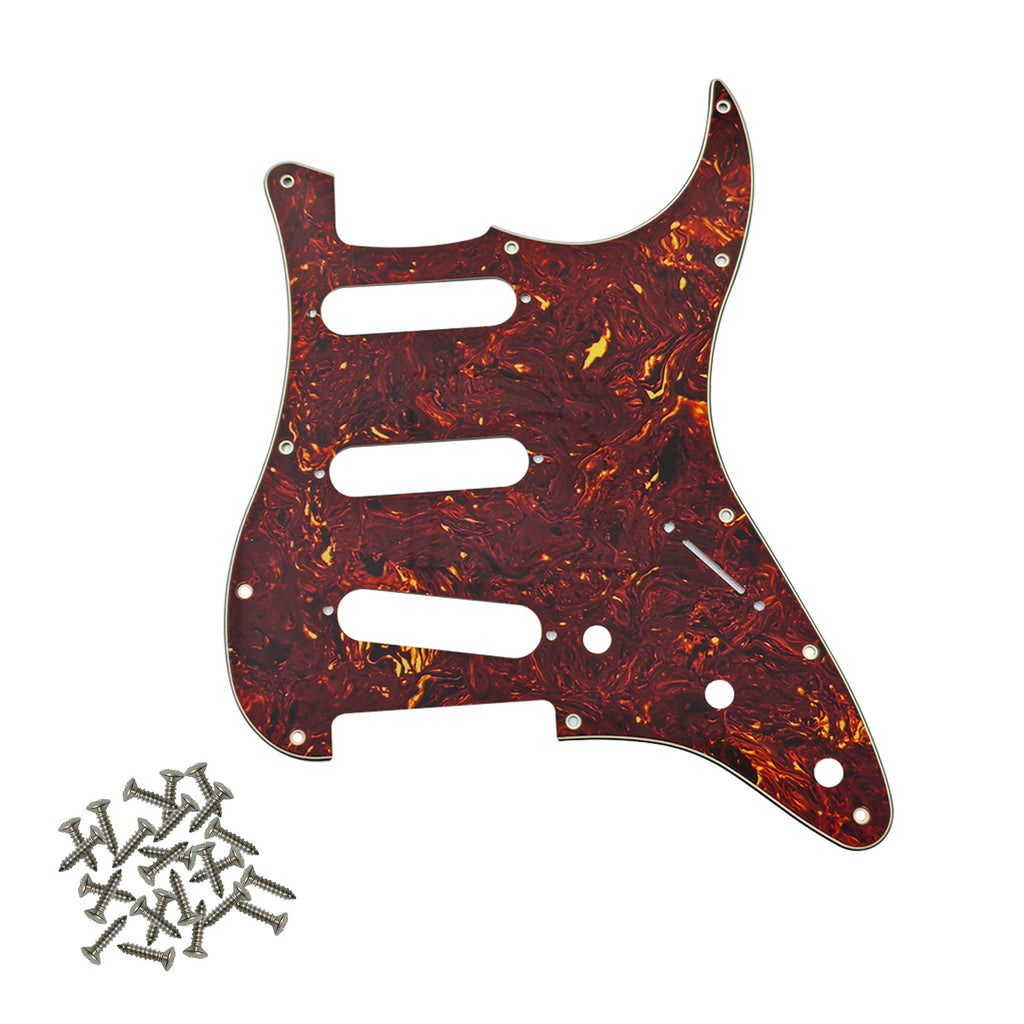 Pro SSS 11-Hole Strat Guitar Pickguard with Screws