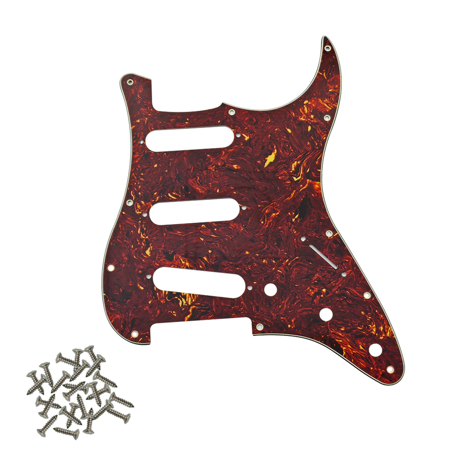 Pro SSS 11-Hole Strat Guitar Pickguard with Screws