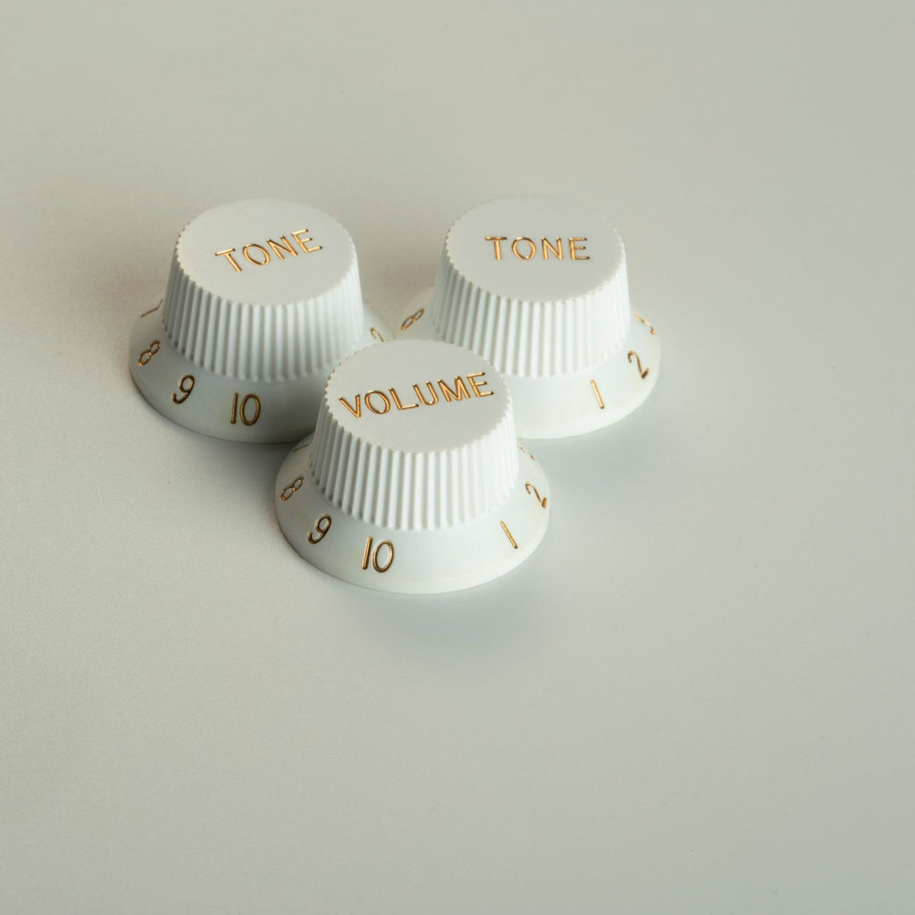 Pro Inch Size Fine 24 Splines Guitar Tone Volume Control Knobs