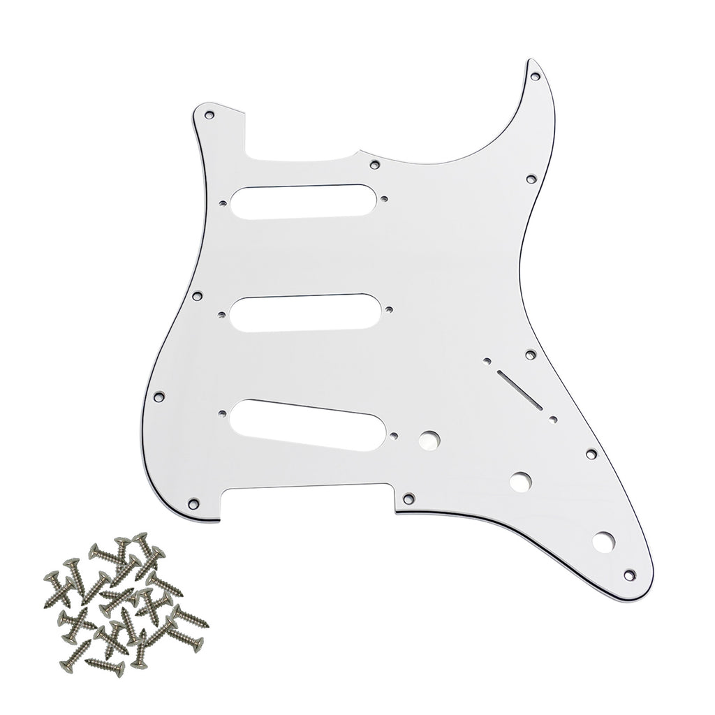 Pro SSS 11-Hole Strat Guitar Pickguard with Screws