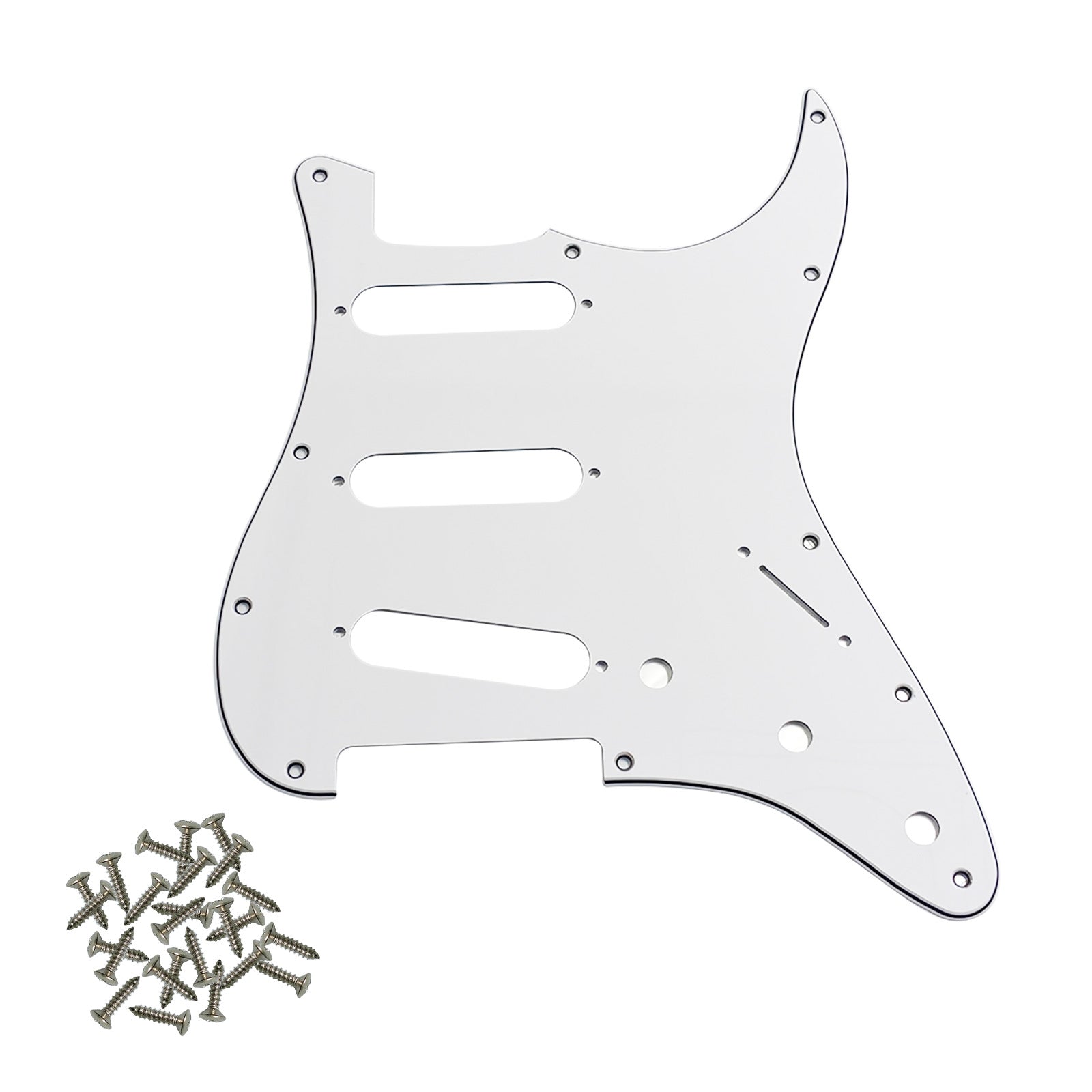Pro SSS 11-Hole Strat Guitar Pickguard with Screws