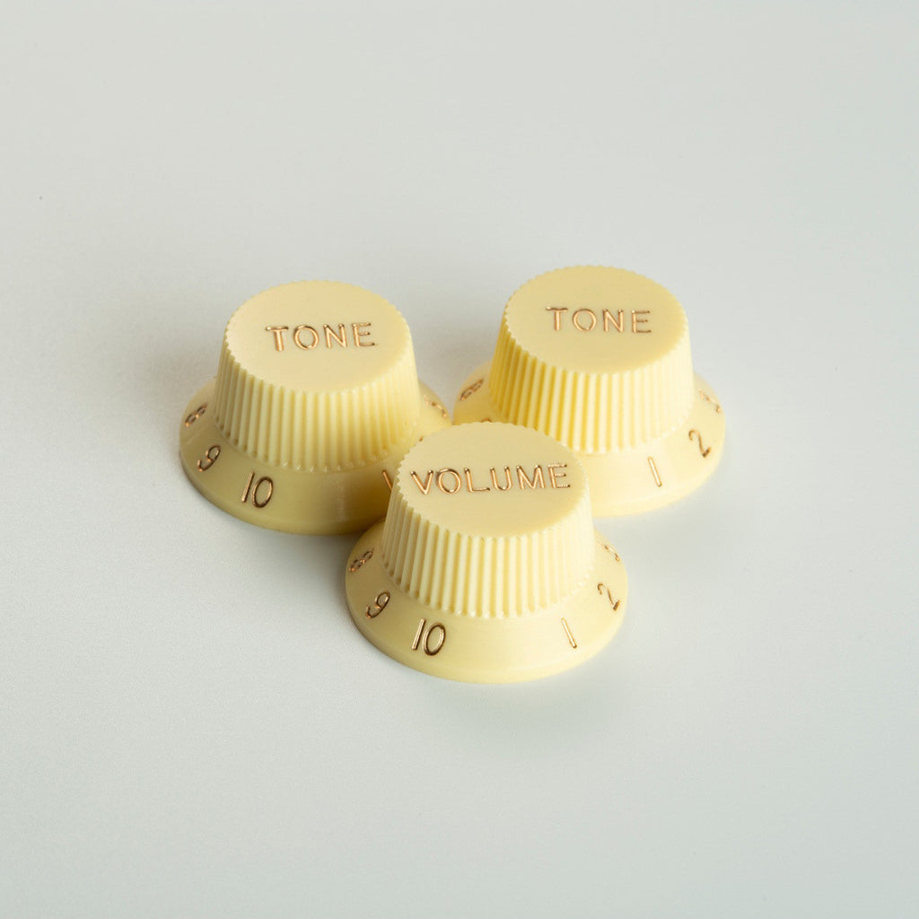 Pro Inch Size Fine 24 Splines Guitar Tone Volume Control Knobs